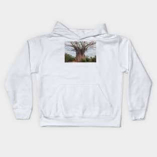 Baobab Tree in Krüger National Park, South Africa Kids Hoodie